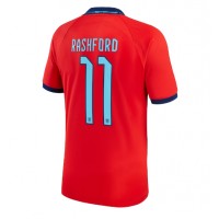 England Marcus Rashford #11 Fotballklær Bortedrakt VM 2022 Kortermet